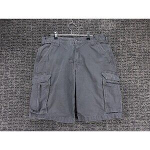 Carhartt Cargo Shorts Mens 33 Actual 32 Gray Relaxed Fit Ripstop Canvas Workwear